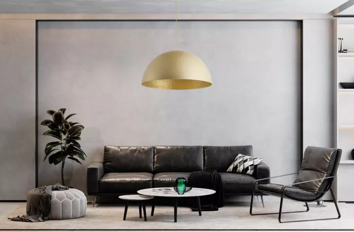Lampa SFERA w złotym odcieniu