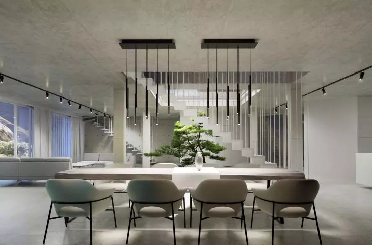 The dining area of the house