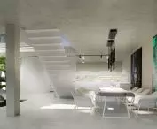 An open staircase leads to the first floor