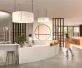 Projekt herbaciarni, strefa obsługi klienta 