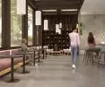 Wnętrza herbaciarni zainspirowane są filozofią wabi-sabi