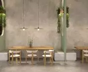 Tea room design, area with lodges