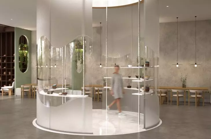 Ceramics display space