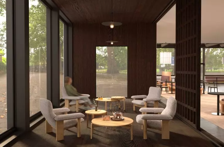 Tea room design, a space of tranquility