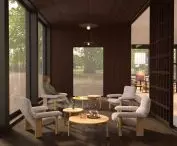 Tea room design, a space of tranquility