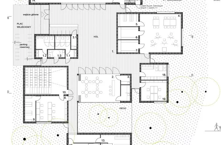 Plan of the Center for Cultural Initiatives in Komorovo