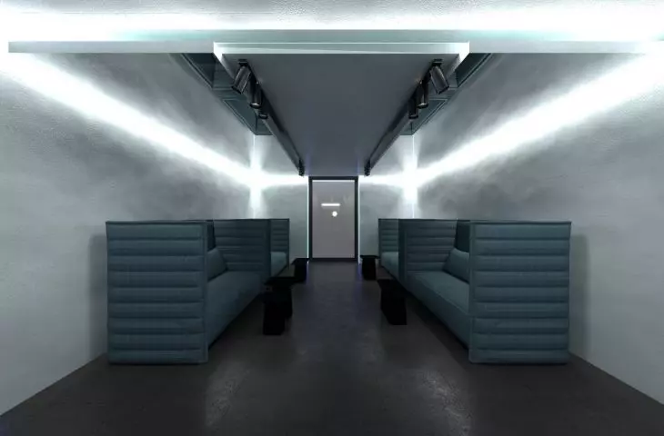 Minimalist relaxation area
