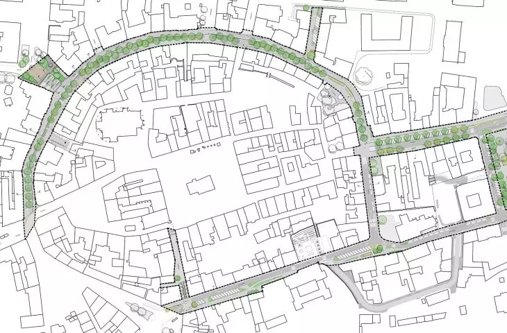 Plan of the project area - north