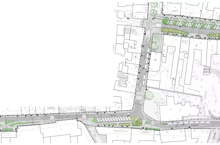 Plan of the project area - south