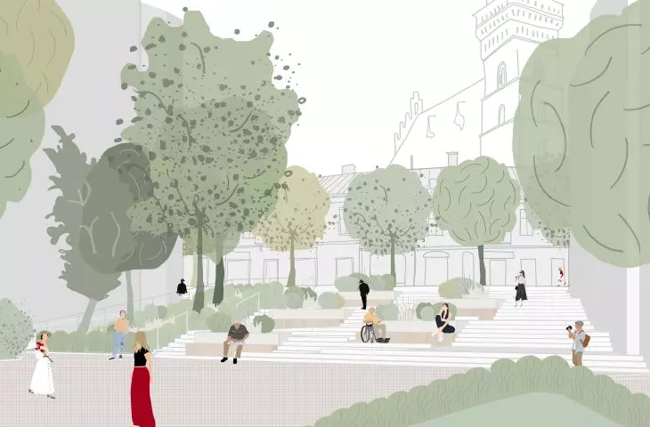 Visualization of Katyn Victims Square