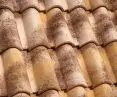 Tuscany Tognana antique ceramic tile - Moonlight color, close-up