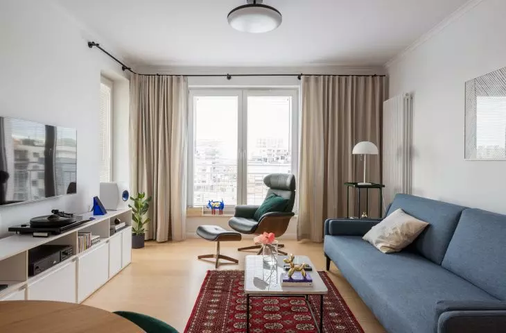 Mieszkanie we Wrocławiu z nutą mid-century modern
