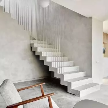 Microcement surfaces in the interior