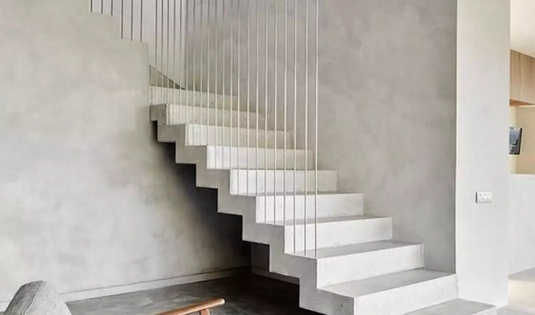 Microcement surfaces in the interior