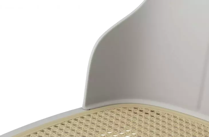Allez Chair Molded Wicker Warm Grey – detal