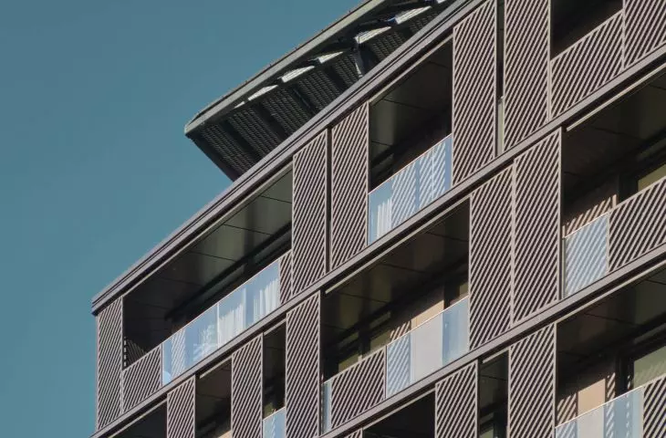 facades are decorated with openwork panels
