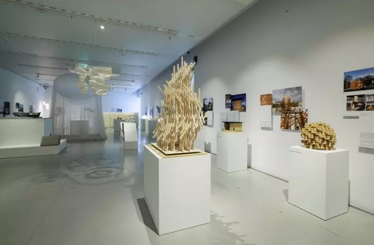 A view of the exhibition at the Manggha Museum of Japanese Art and Technology in Krakow.