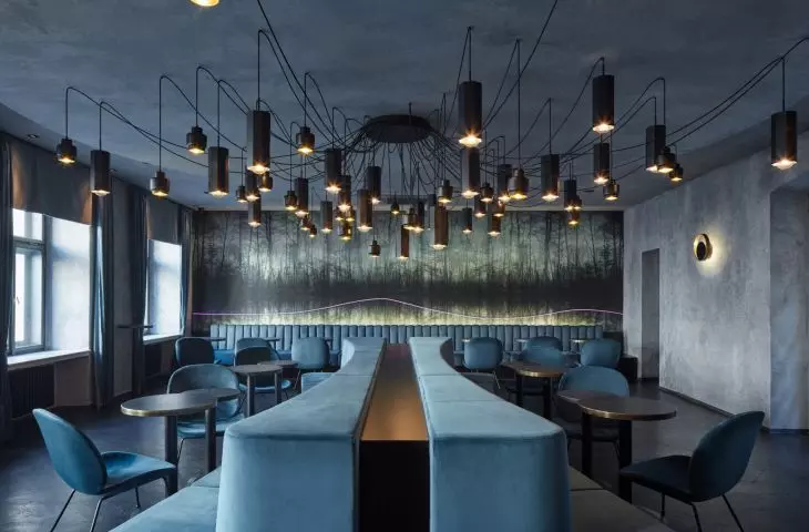 „Moon club” — projekt wnętrza klubu w Pradze