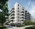 Budynek mieszkalny na terenie dawnej Modeny - wizualizacja, proj. HRA Architekci