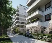 Budynek mieszkalny na terenie dawnej Modeny - wizualizacja, proj. HRA Architekci