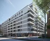 Budynek mieszkalny na terenie dawnej Modeny - wizualizacja, proj. HRA Architekci