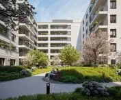 Budynek mieszkalny na terenie dawnej Modeny - wizualizacja, proj. HRA Architekci