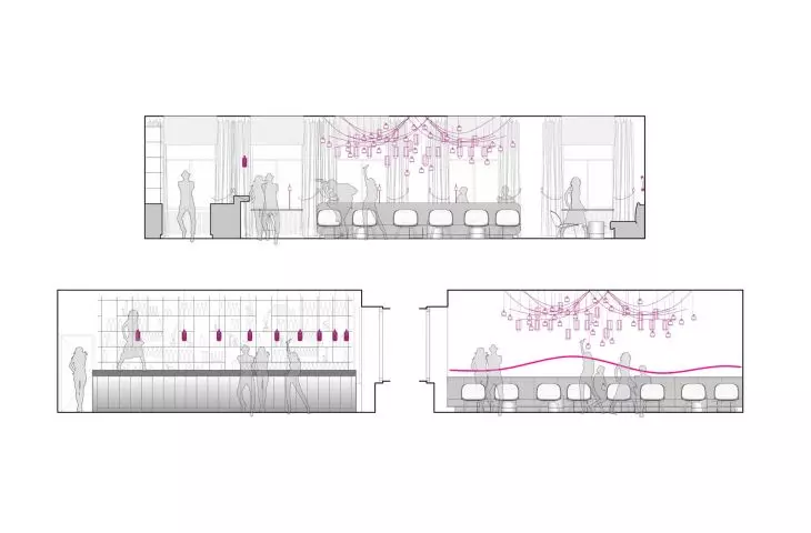 „Moon club” — projekt wnętrza klubu w Pradze