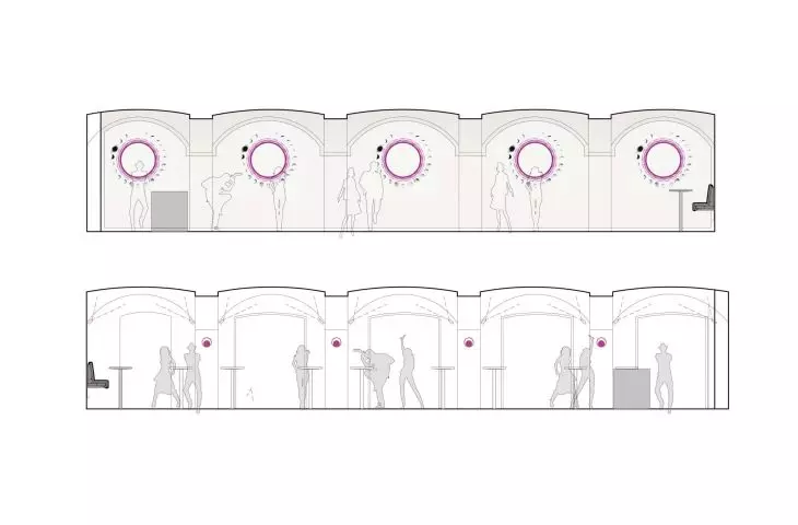 „Moon club” — projekt wnętrza klubu w Pradze