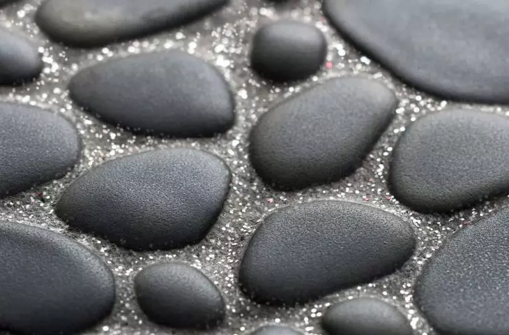 Grout with added glitter