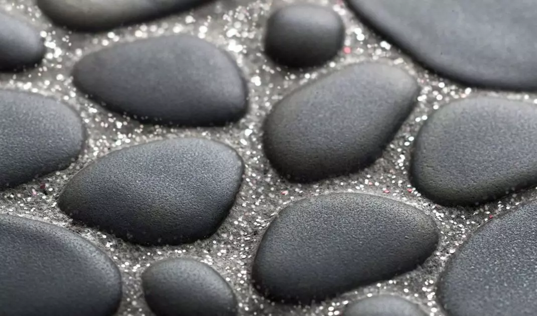 Grout with added glitter