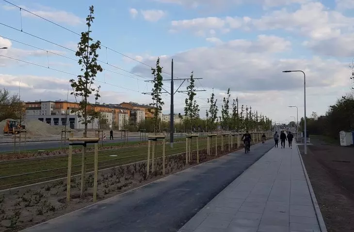 New streetcar route to Naramowice in Poznań