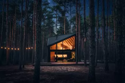Boroteka jest adaptacją Domu Baby Jagi projektu POLE Architekci Boroteka jest adaptacją Domu Baby Jagi projektu POLE Architekci
