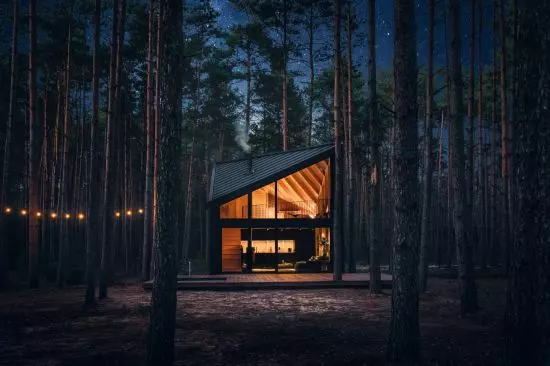 Boroteka jest adaptacją Domu Baby Jagi projektu POLE Architekci Boroteka jest adaptacją Domu Baby Jagi projektu POLE Architekci