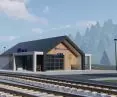 Visualization of the train station in Milikh