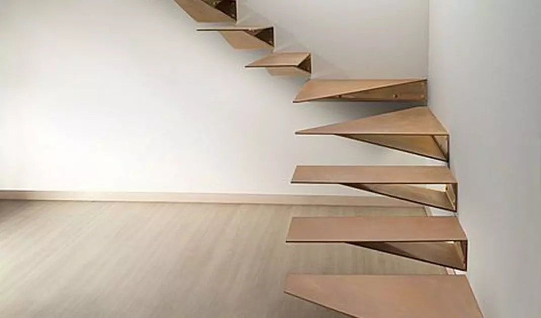 Stairs made of weathering sheet metal