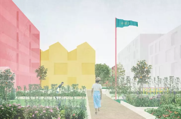 Warsaw Social District - a concept for a district based on small neighborhoods, developed by BBGK Architects
