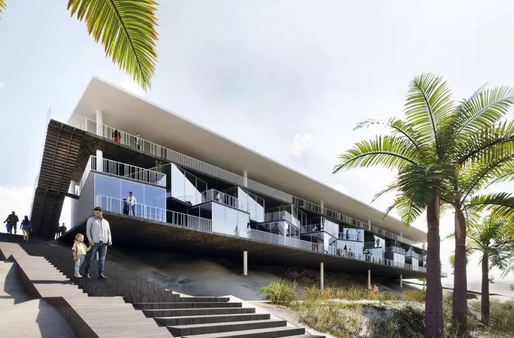 hotel prefabrykowany w kurorcie „A Place Above the Palms” w Guajiru na północy Brazylii