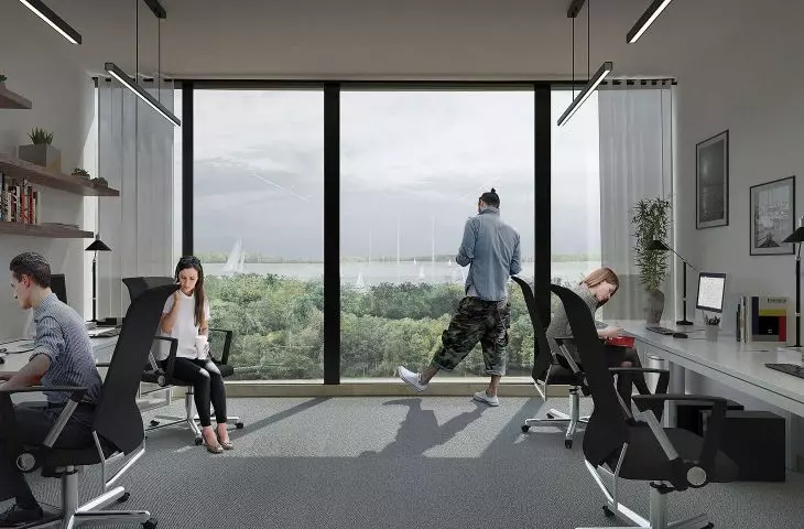 Adaptability of the program in a hotel building in Masuria on Lake Swiecajty