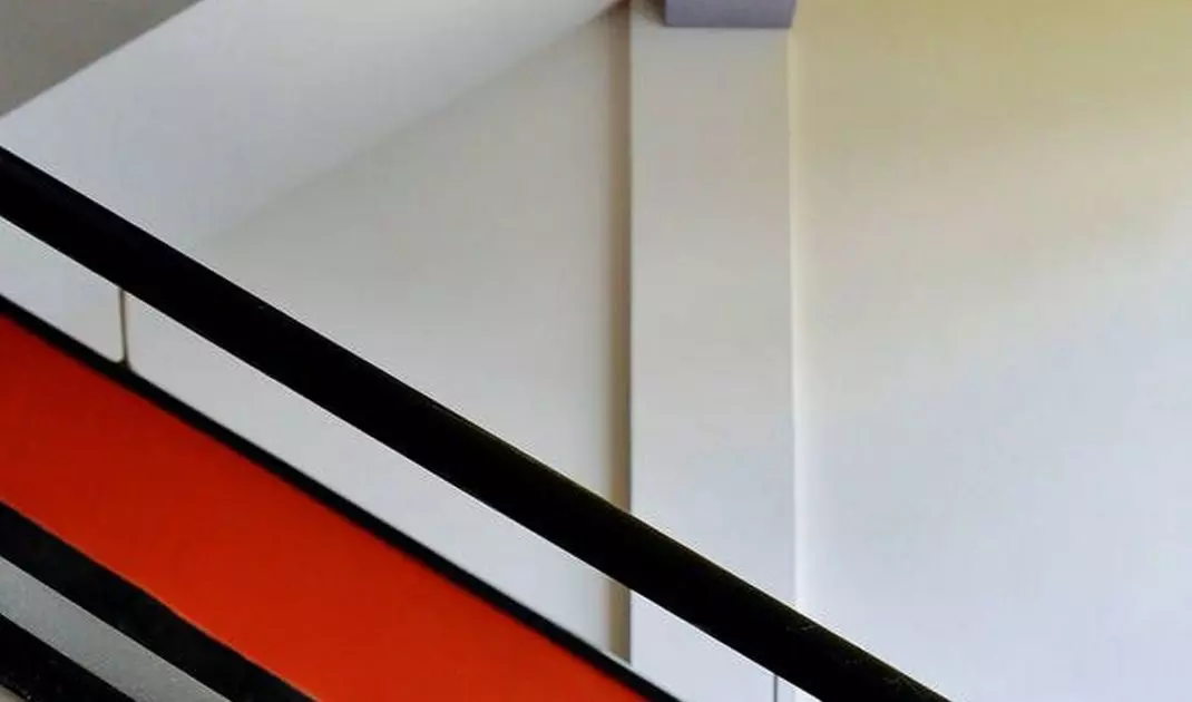Interior in the Bauhaus building in Dessau