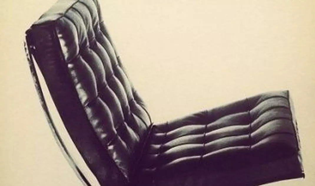 Barcelona chair designed by Mies van der Rohe and Lilly Reich