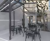 One of the cafes