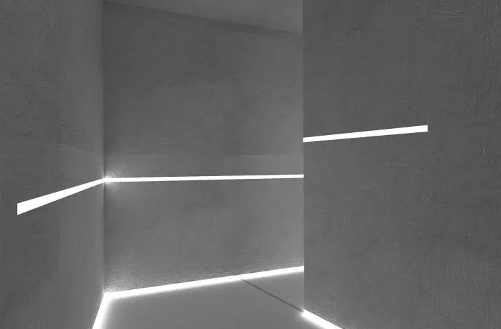 Bright corridors lead to the most illuminated part - the second garden