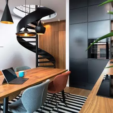 Living room with mezzanine