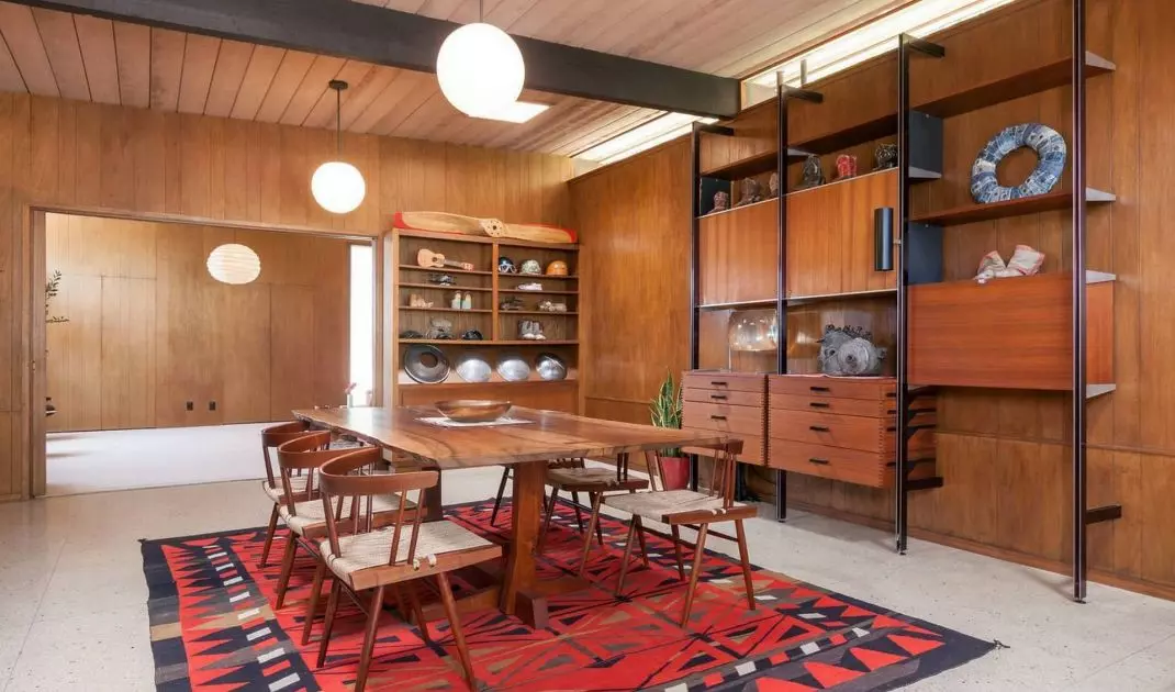 Mid-century modern style interior