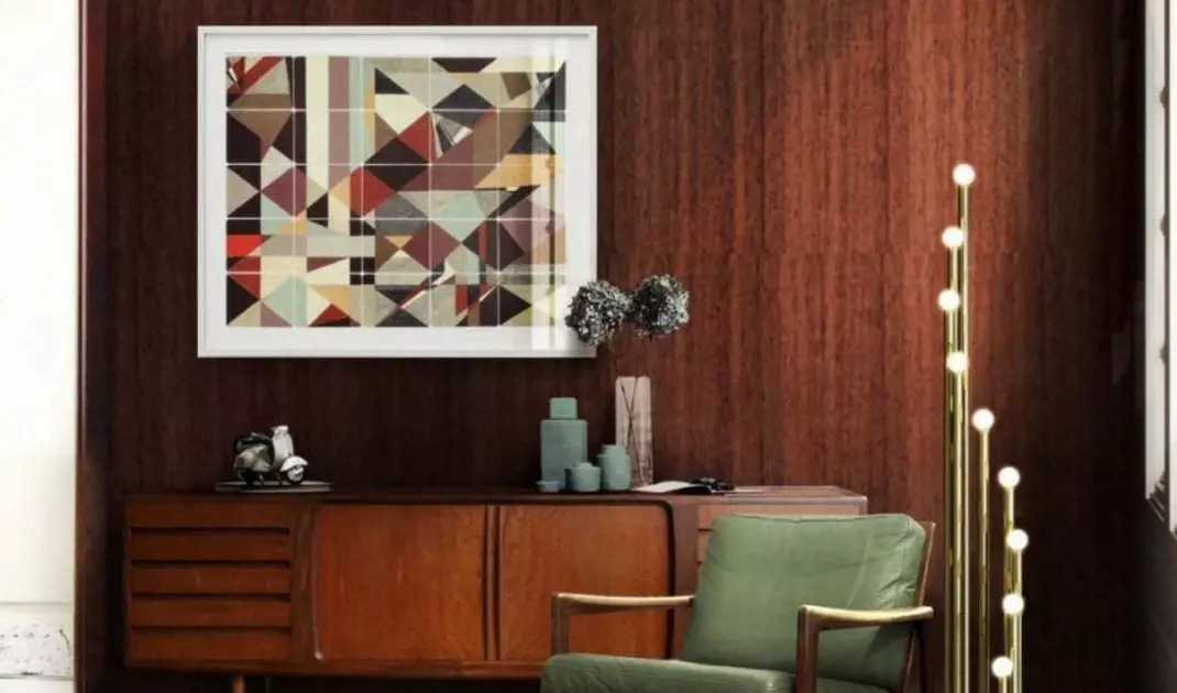 The furniture is visually relieved by slenderized legs