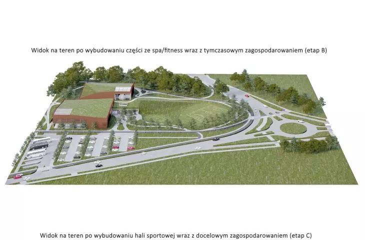 kompleks sportowy w Piekarach Śląskich – etapy