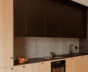 Kitchen in a Krakow studio apartment