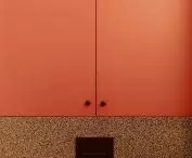 Brick color in the bathroom