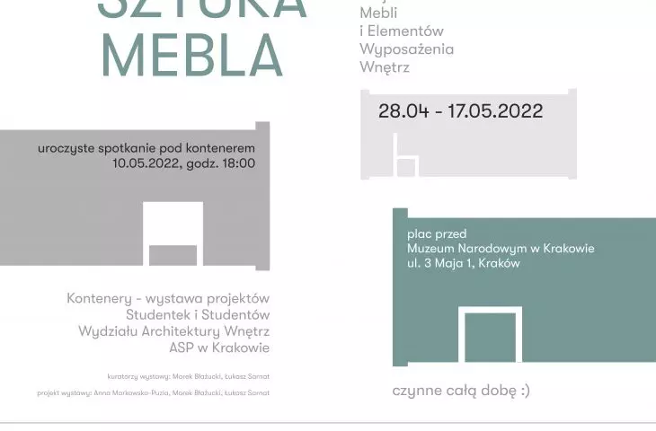Art of Furniture exhibition, poster