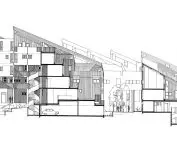 A residential complex in Saint-Dizier, France; cross section